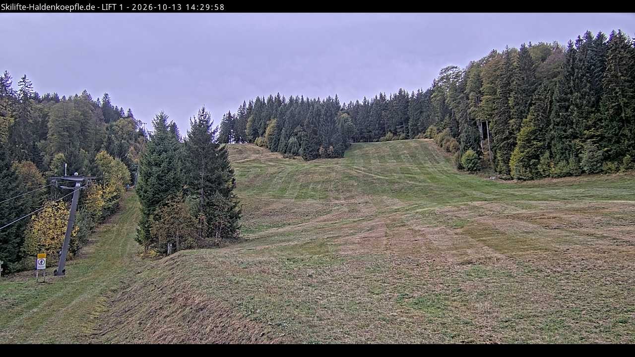 Archiv Foto Webcam Haldenköpfle - Blick auf Lift1