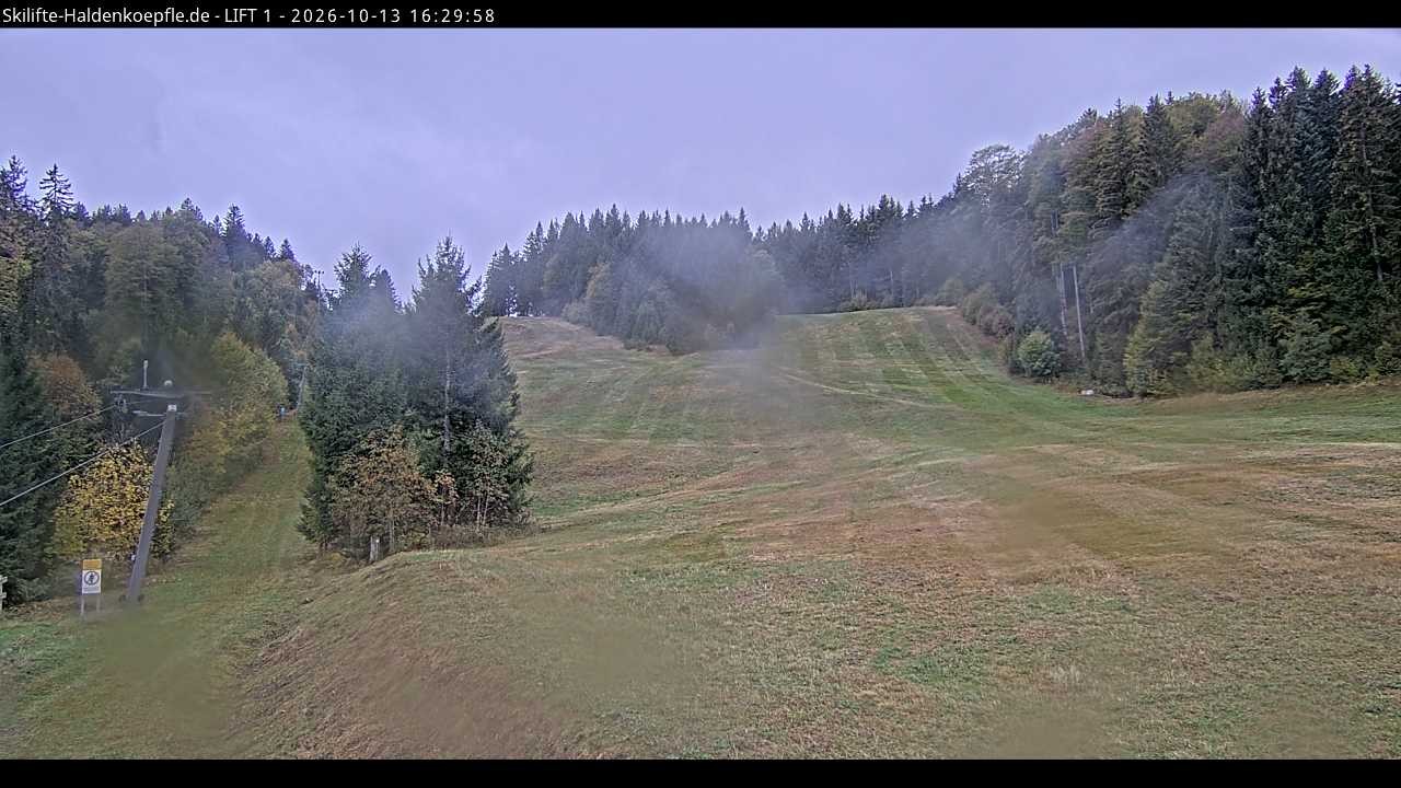 Archiv Foto Webcam Haldenköpfle - Blick auf Lift1