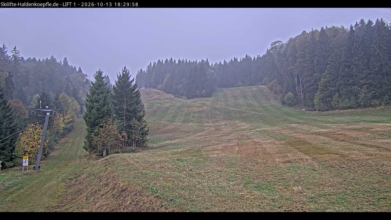 Archiv Foto Webcam Haldenköpfle - Blick auf Lift1