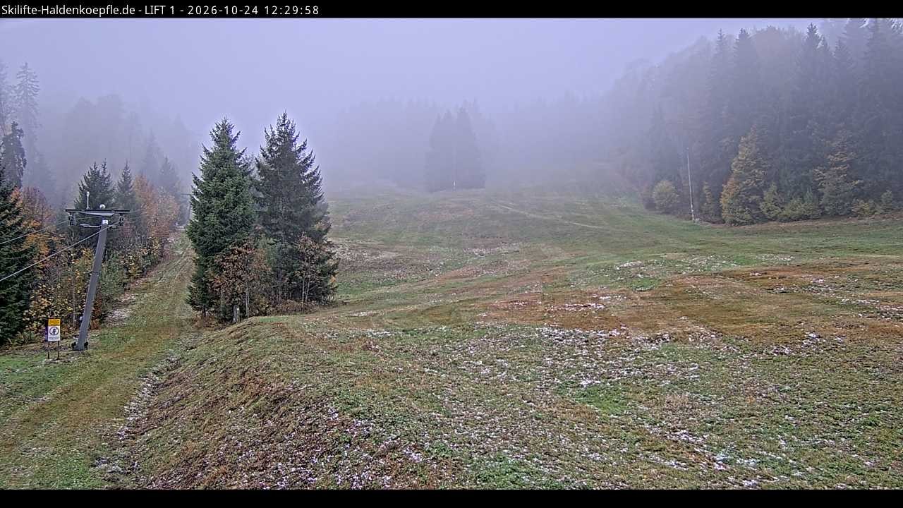 Archived image Webcam Haldenköpfle mountain - Lift 1