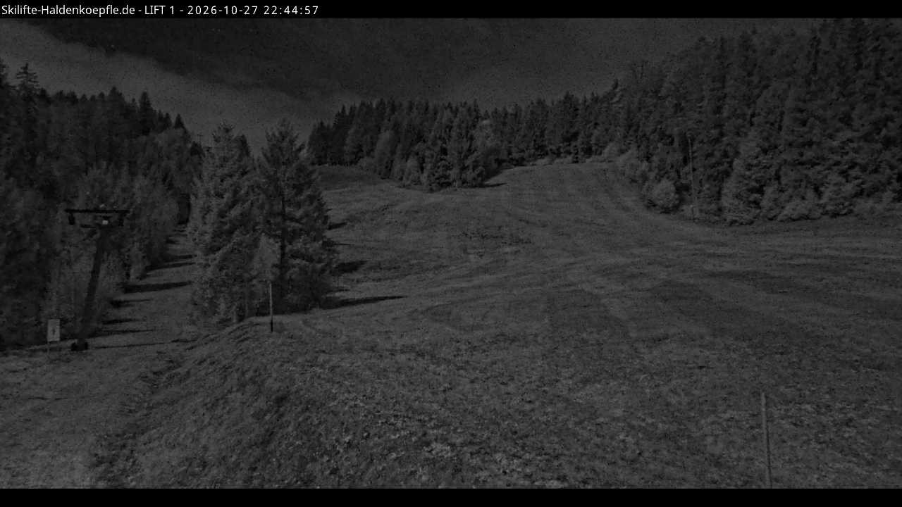 Archiv Foto Webcam Haldenköpfle - Blick auf Lift1