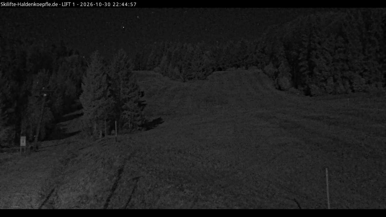 Archiv Foto Webcam Haldenköpfle - Blick auf Lift1