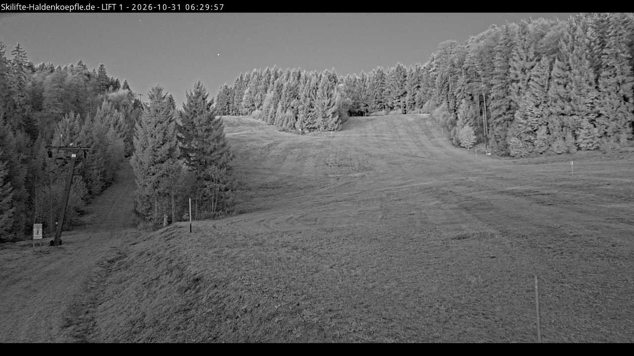 Archiv Foto Webcam Haldenköpfle - Blick auf Lift1