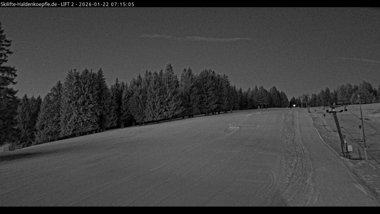 Archiv Foto Webcam Haldenköpfle - Blick zu Lift 2