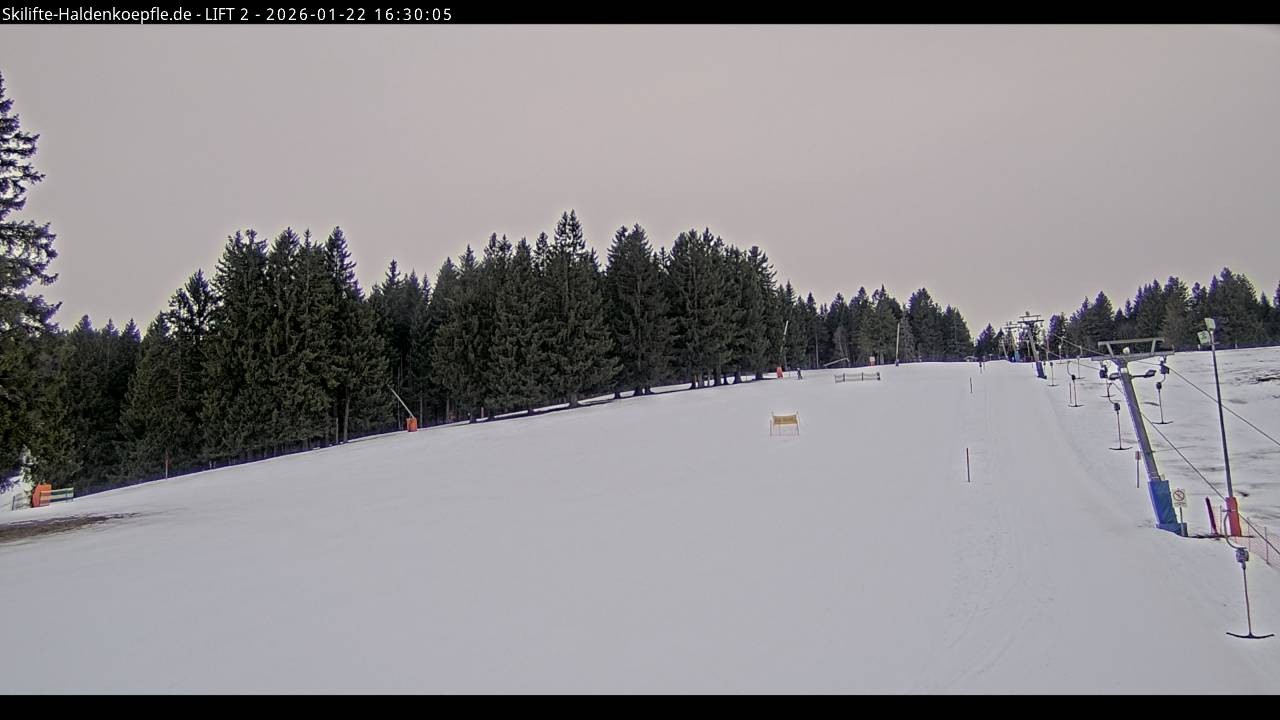 Archiv Foto Webcam Haldenköpfle - Blick zu Lift 2