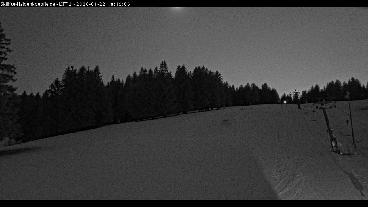 Archiv Foto Webcam Haldenköpfle - Blick zu Lift 2
