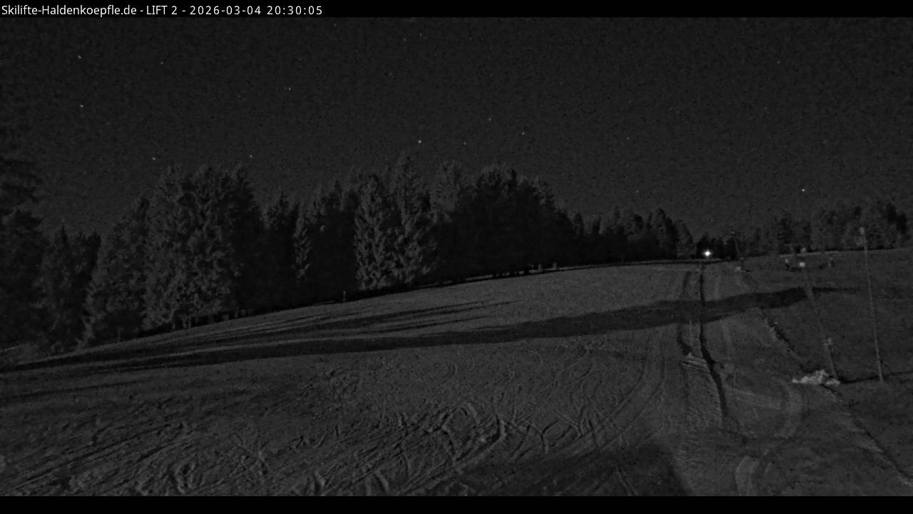 Archiv Foto Webcam Haldenköpfle - Blick zu Lift 2