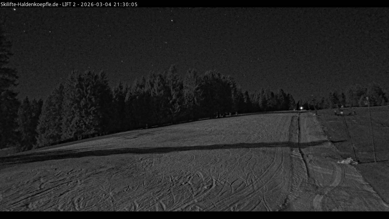 Archiv Foto Webcam Haldenköpfle - Blick zu Lift 2