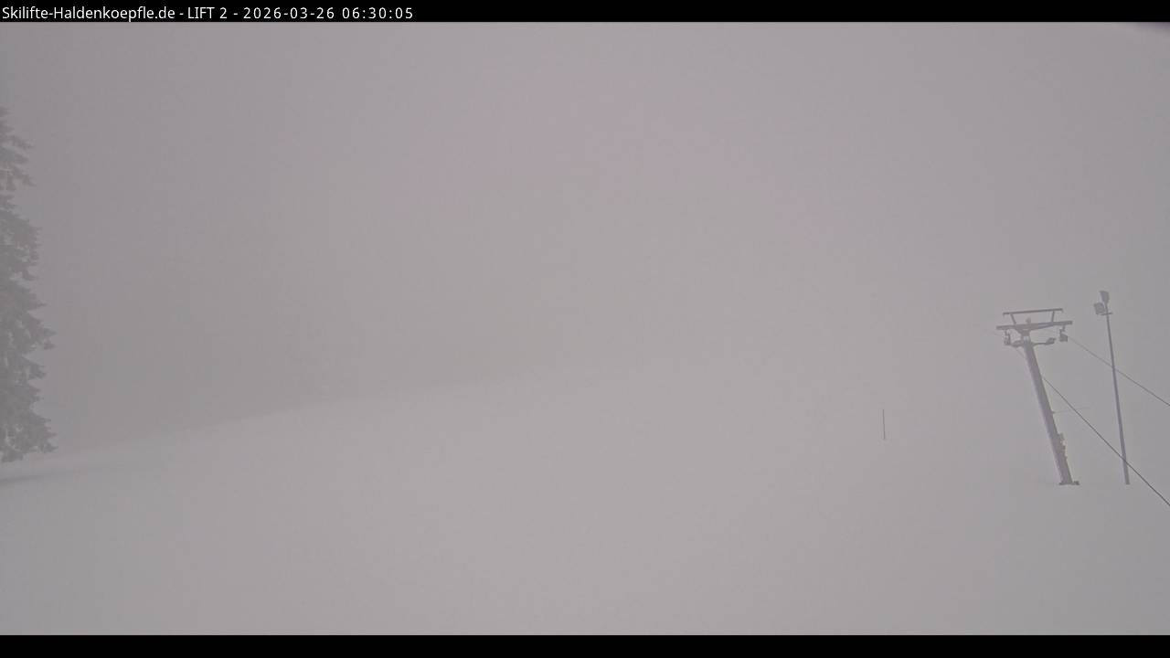Archiv Foto Webcam Haldenköpfle - Blick zu Lift 2