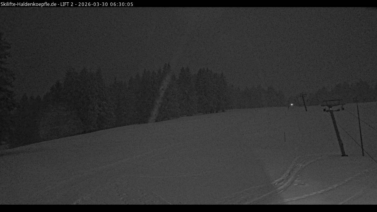 Archiv Foto Webcam Haldenköpfle - Blick zu Lift 2