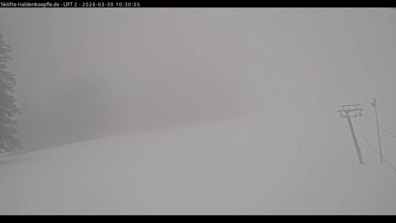 Archiv Foto Webcam Haldenköpfle - Blick zu Lift 2