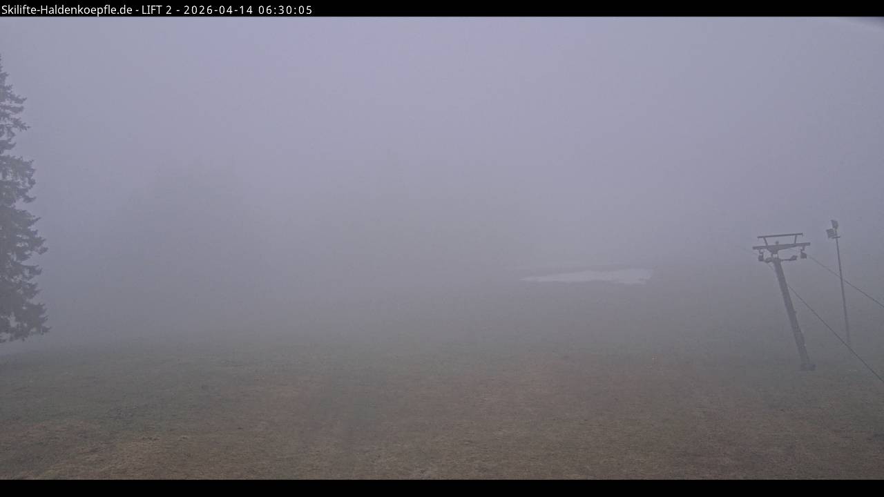 Archiv Foto Webcam Haldenköpfle - Blick zu Lift 2
