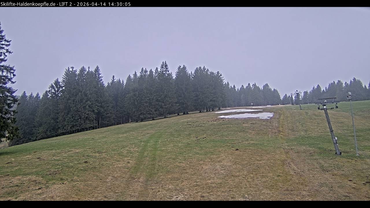 Archiv Foto Webcam Haldenköpfle - Blick zu Lift 2