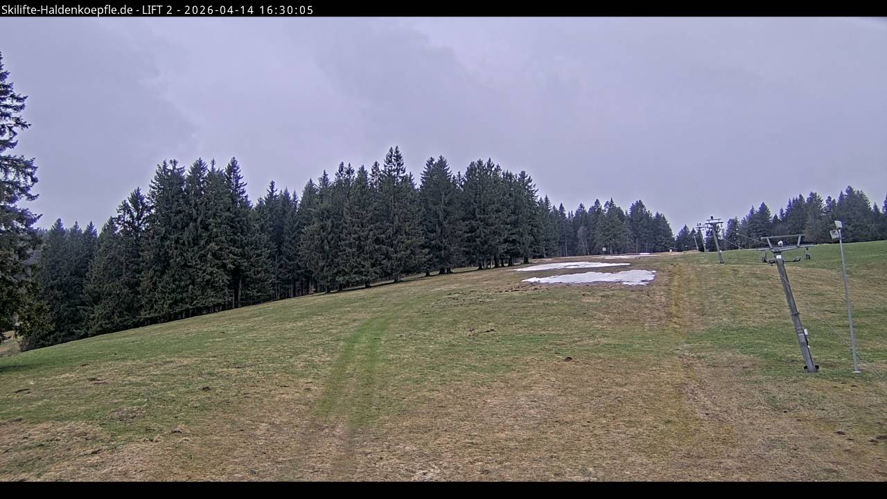 Archiv Foto Webcam Haldenköpfle - Blick zu Lift 2