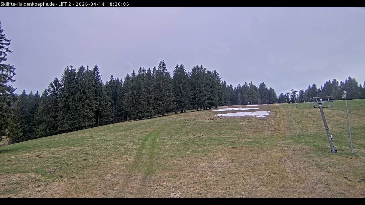 Archiv Foto Webcam Haldenköpfle - Blick zu Lift 2