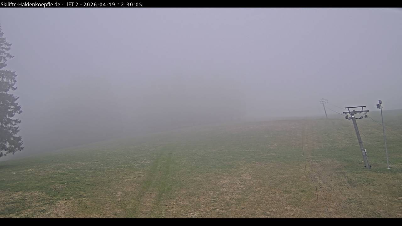 Archiv Foto Webcam Haldenköpfle - Blick zu Lift 2