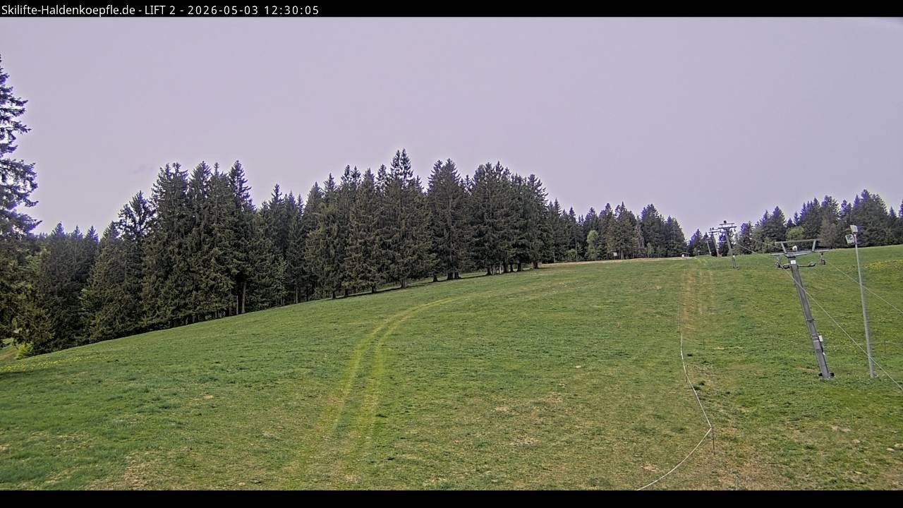 Archiv Foto Webcam Haldenköpfle - Blick zu Lift 2