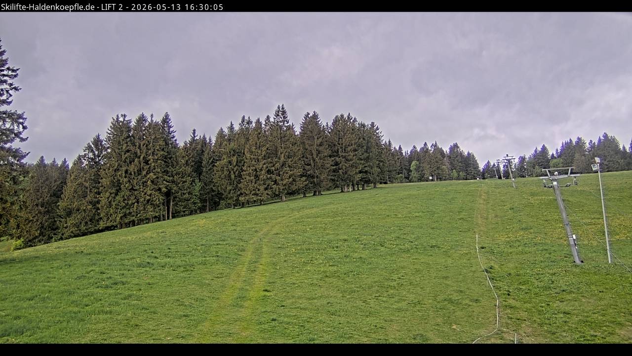 Archiv Foto Webcam Haldenköpfle - Blick zu Lift 2
