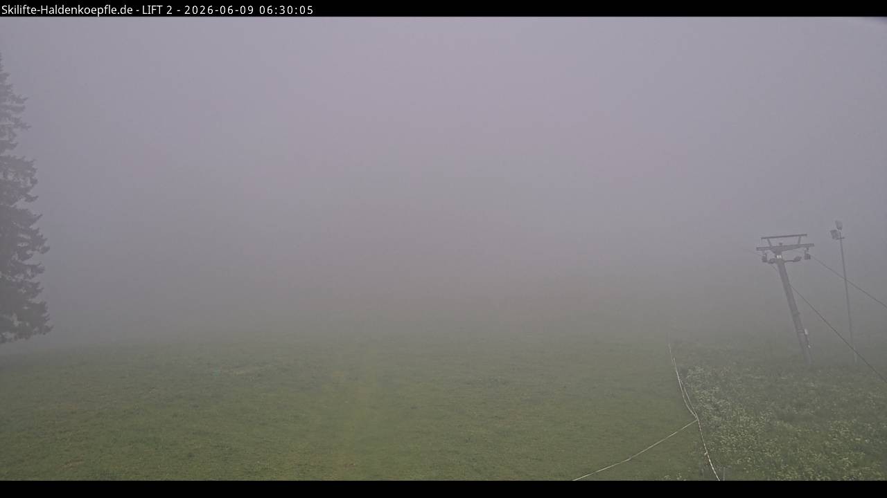 Archiv Foto Webcam Haldenköpfle - Blick zu Lift 2