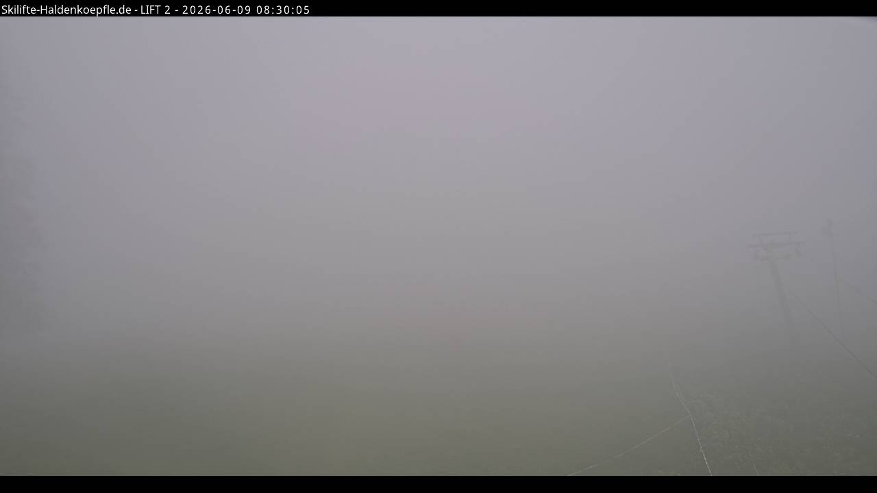 Archiv Foto Webcam Haldenköpfle - Blick zu Lift 2