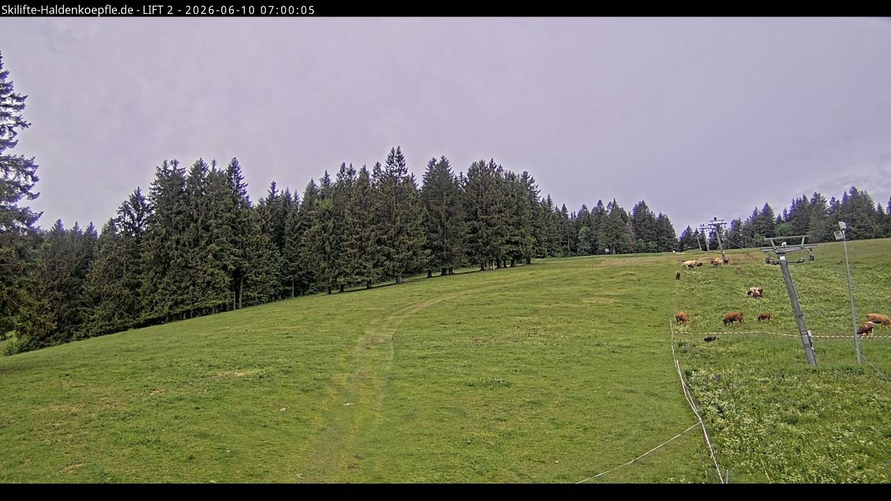Archived image Webcam Haldenköpfle Mountain - Lift 2