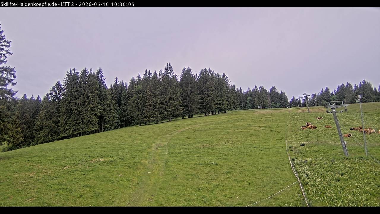 Archived image Webcam Haldenköpfle Mountain - Lift 2