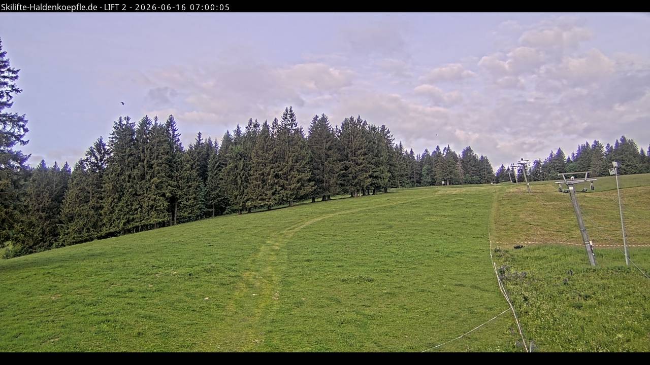 Archiv Foto Webcam Haldenköpfle - Blick zu Lift 2