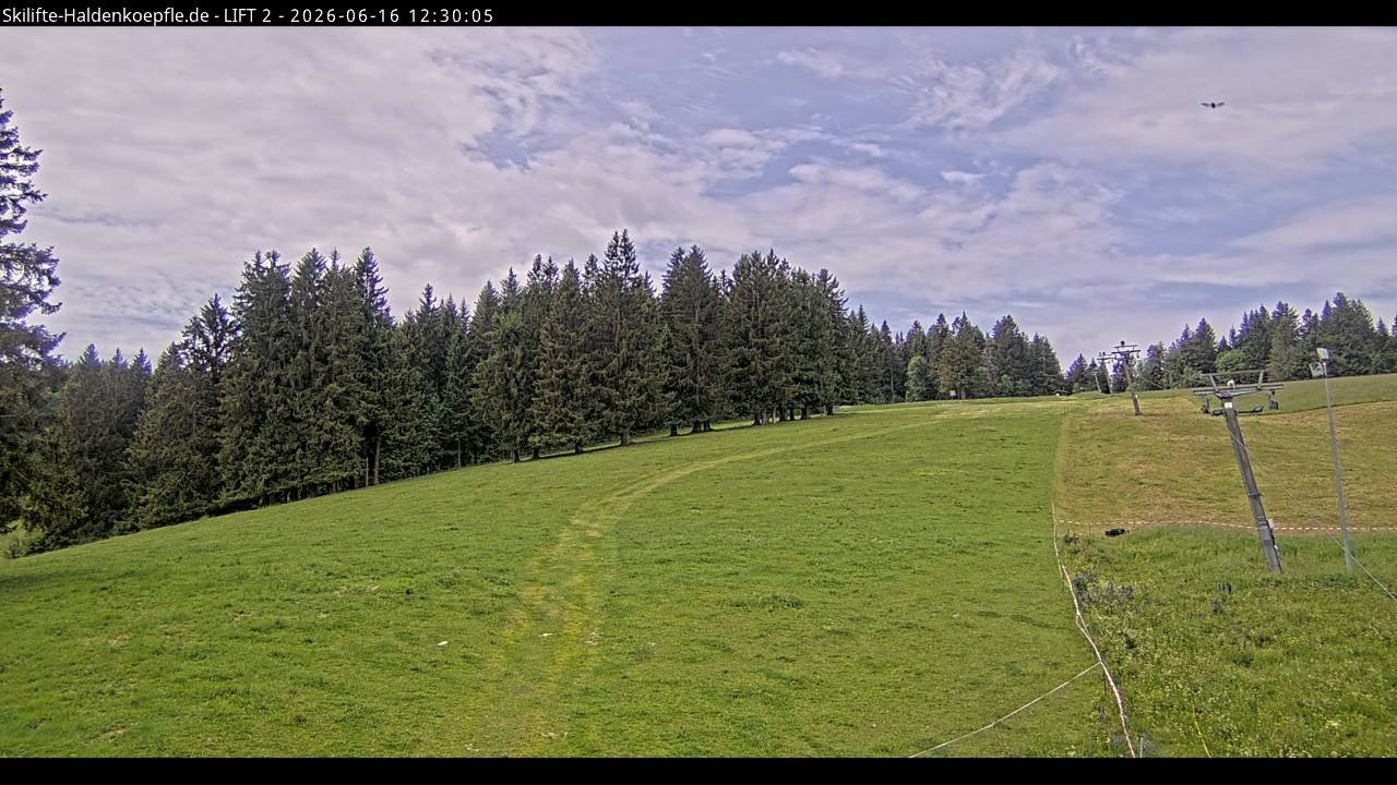Archiv Foto Webcam Haldenköpfle - Blick zu Lift 2