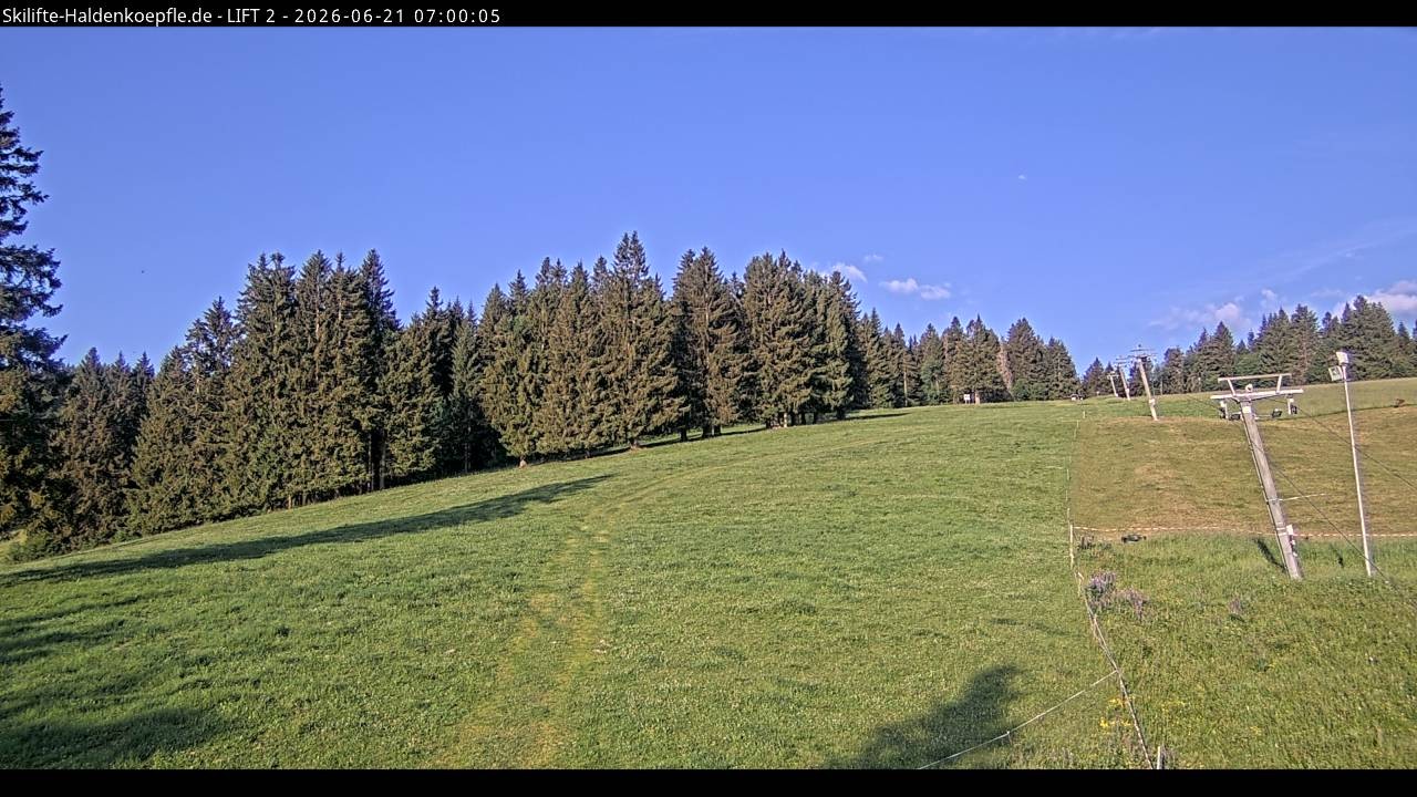 Archived image Webcam Haldenköpfle Mountain - Lift 2