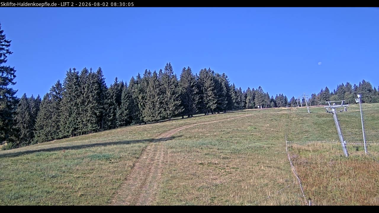 Archiv Foto Webcam Haldenköpfle - Blick zu Lift 2