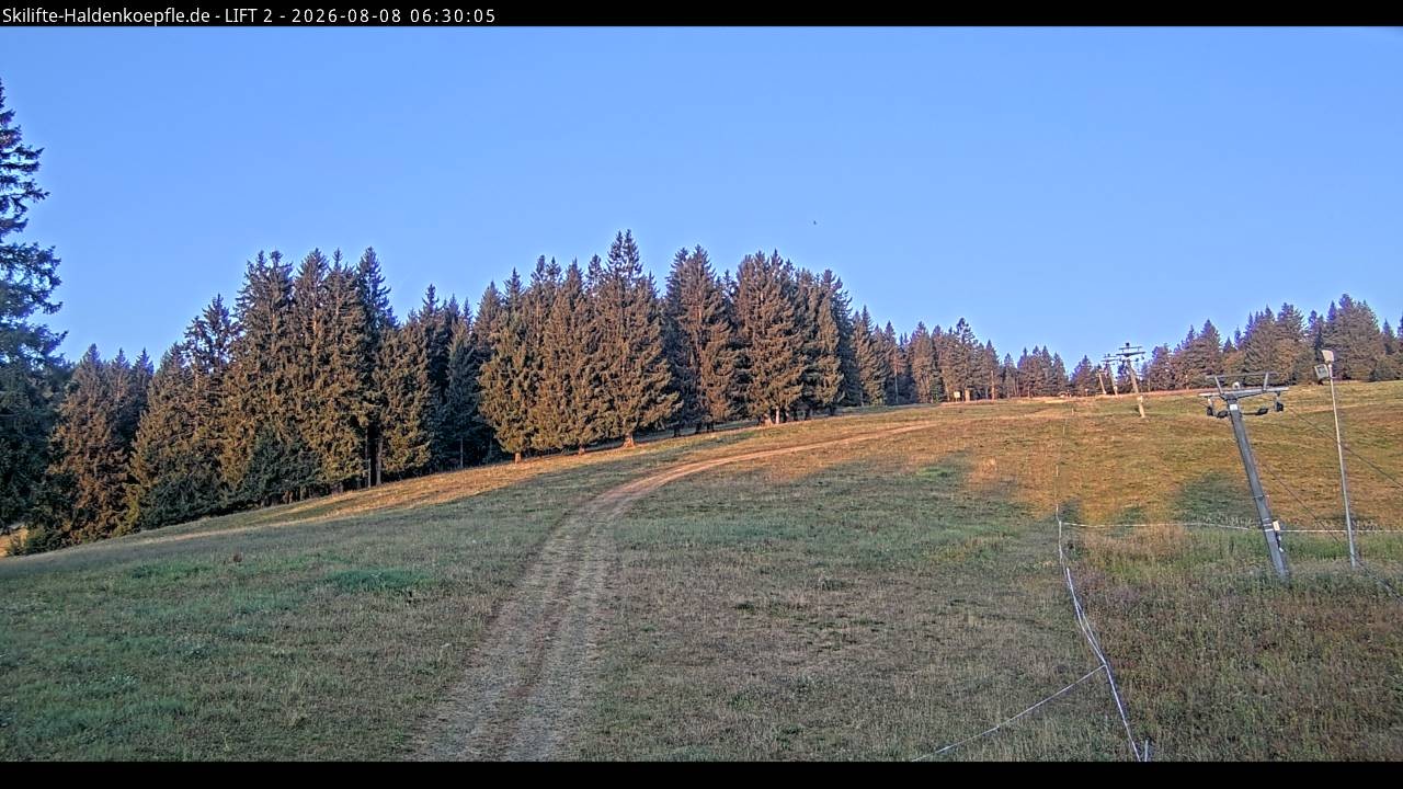 Archiv Foto Webcam Haldenköpfle - Blick zu Lift 2
