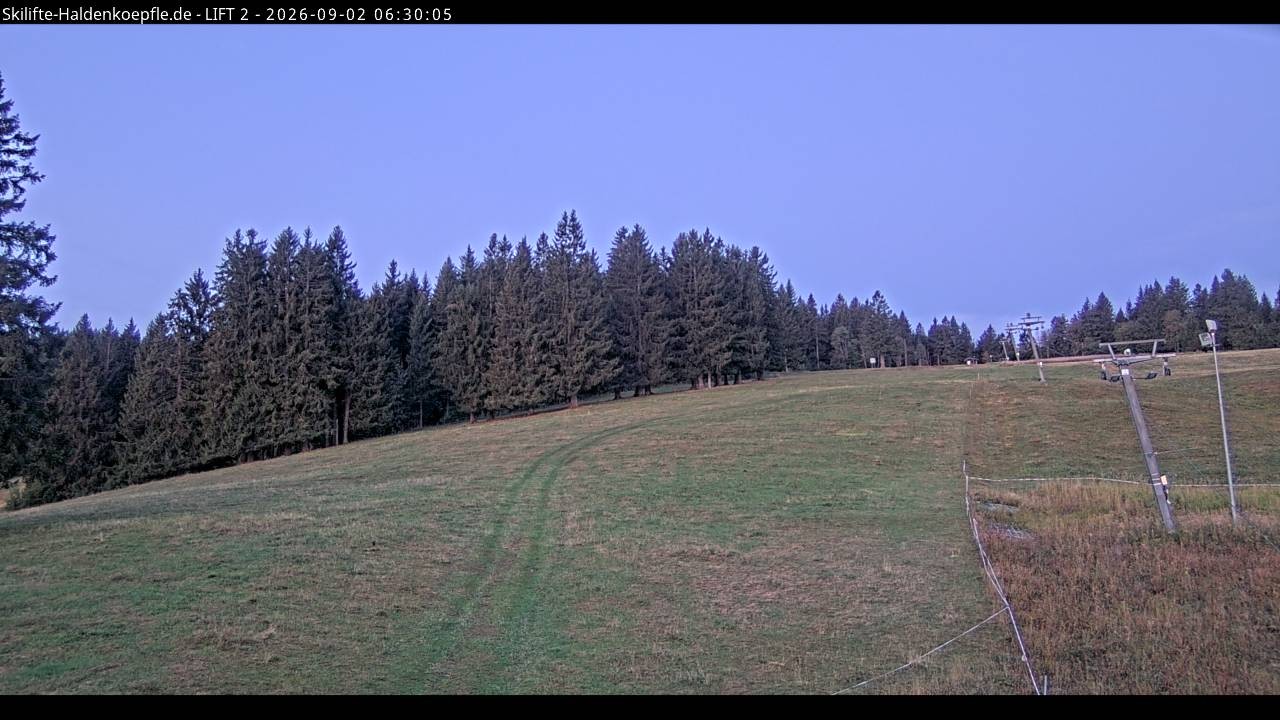 Archiv Foto Webcam Haldenköpfle - Blick zu Lift 2