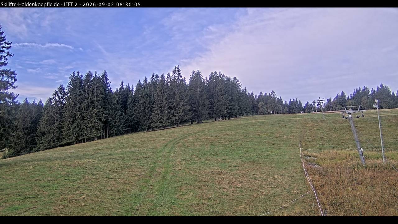 Archiv Foto Webcam Haldenköpfle - Blick zu Lift 2