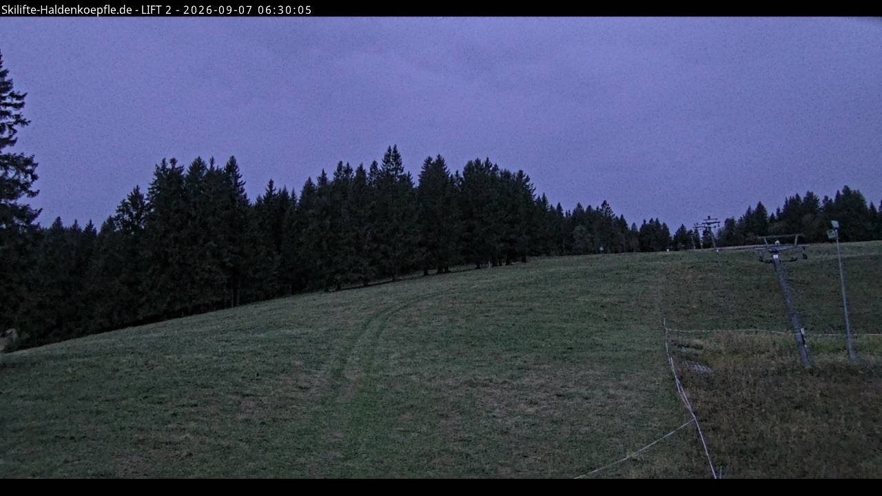 Archiv Foto Webcam Haldenköpfle - Blick zu Lift 2