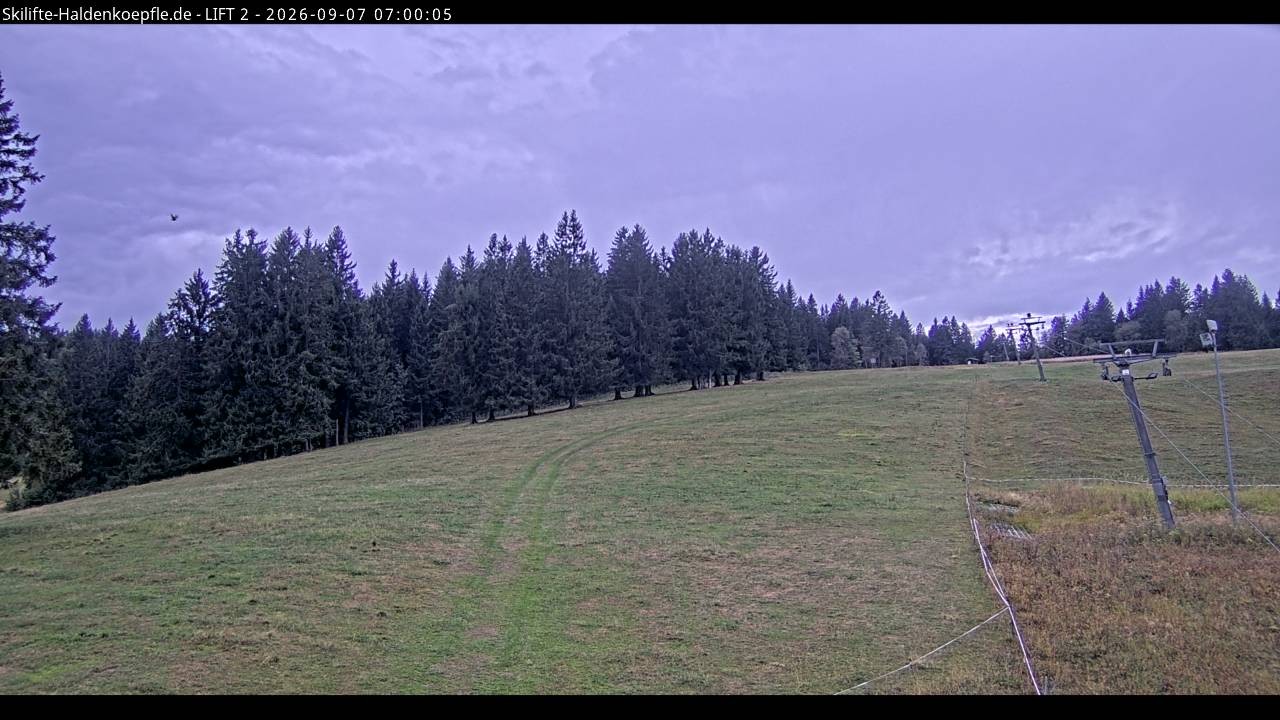 Archiv Foto Webcam Haldenköpfle - Blick zu Lift 2