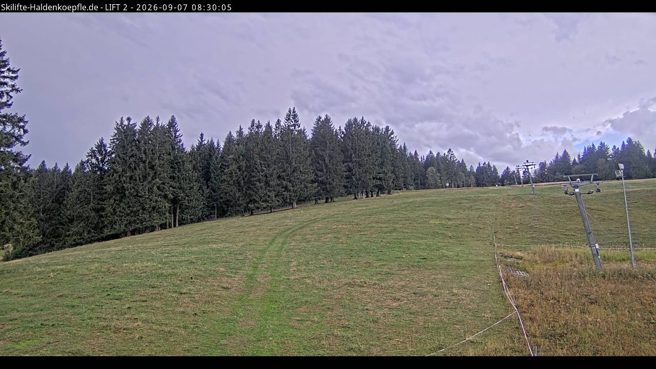 Archiv Foto Webcam Haldenköpfle - Blick zu Lift 2
