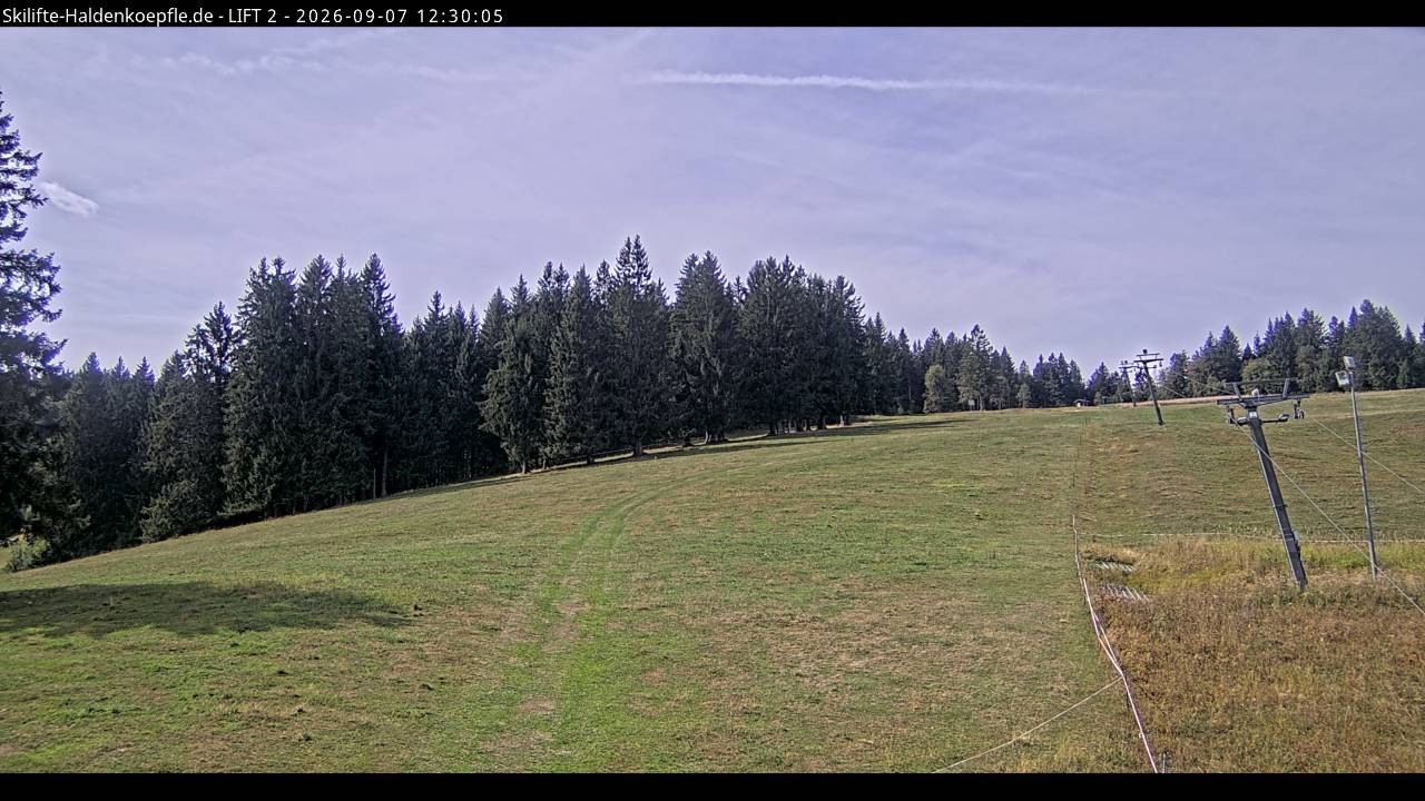 Archiv Foto Webcam Haldenköpfle - Blick zu Lift 2