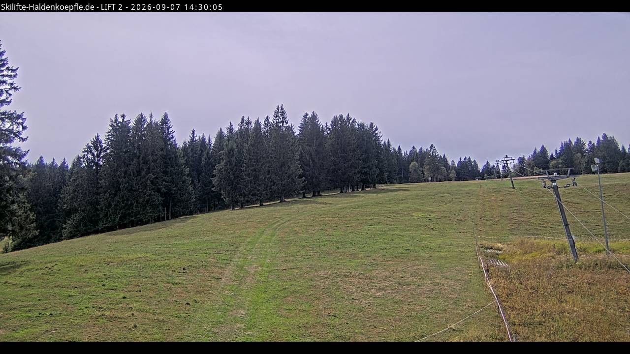 Archiv Foto Webcam Haldenköpfle - Blick zu Lift 2