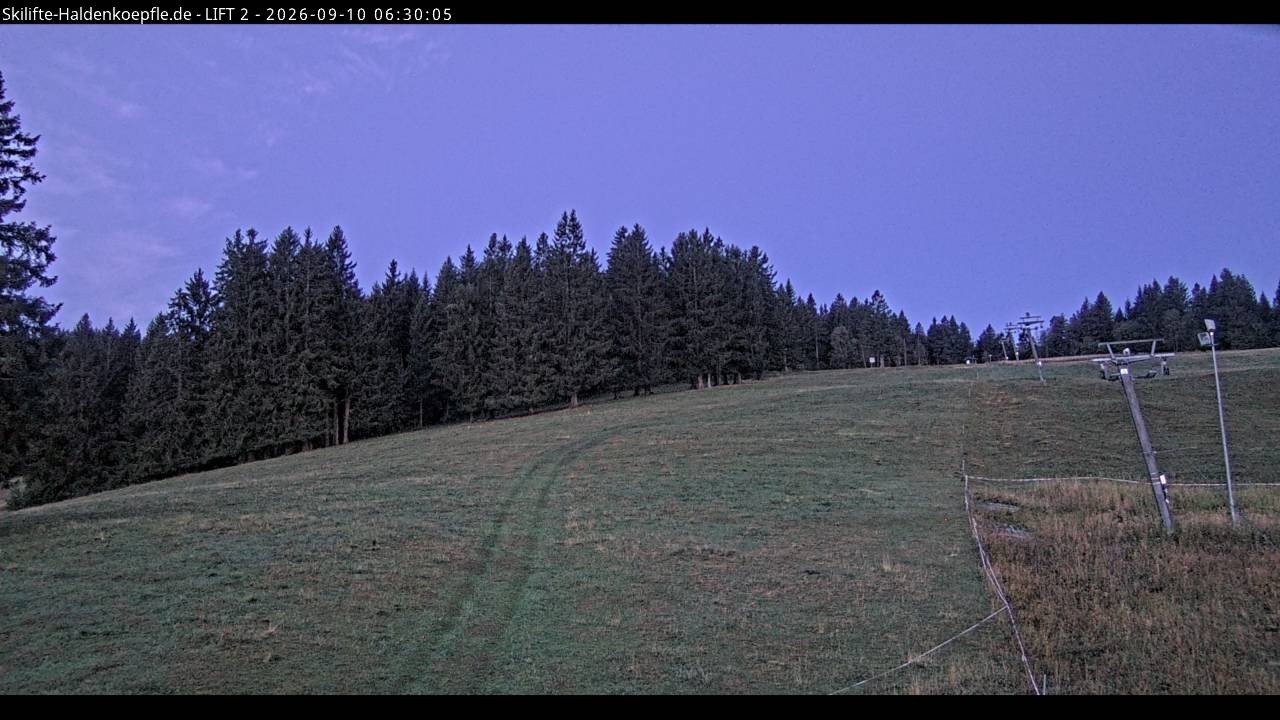Archiv Foto Webcam Haldenköpfle - Blick zu Lift 2