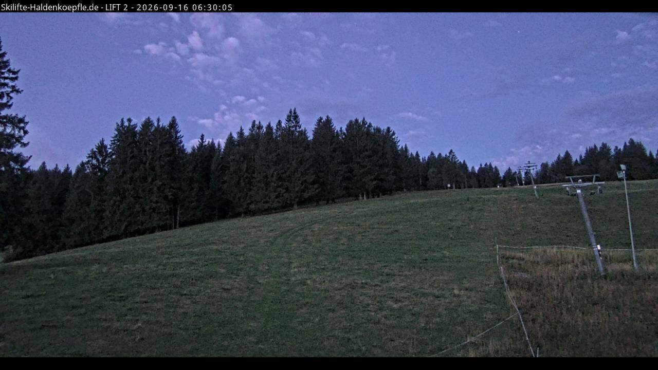 Archiv Foto Webcam Haldenköpfle - Blick zu Lift 2
