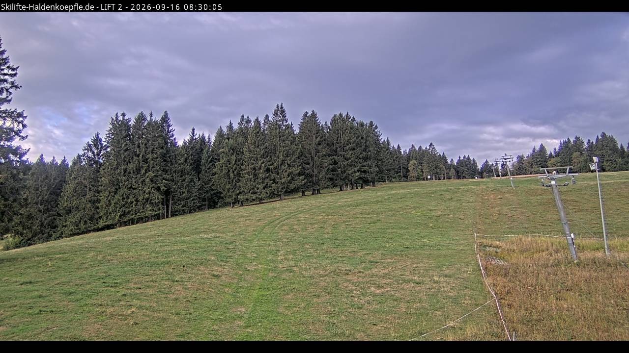 Archiv Foto Webcam Haldenköpfle - Blick zu Lift 2