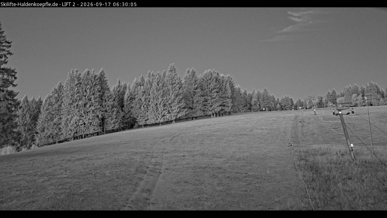 Archiv Foto Webcam Haldenköpfle - Blick zu Lift 2