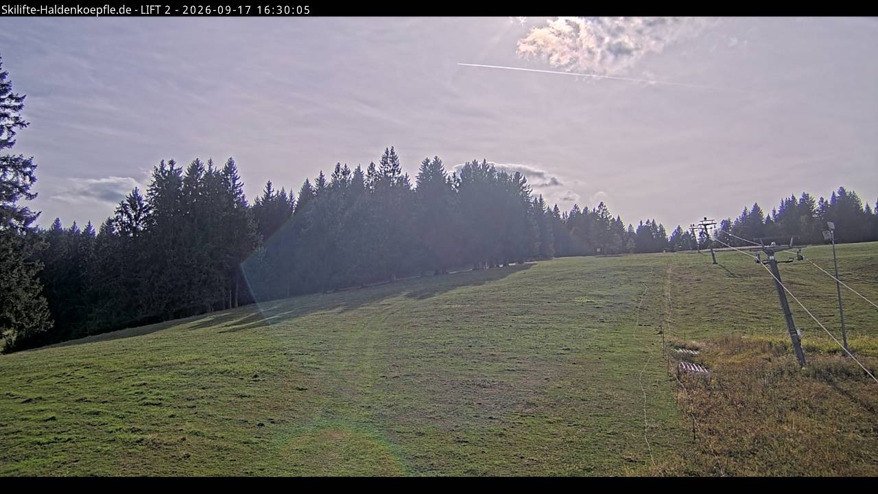 Archiv Foto Webcam Haldenköpfle - Blick zu Lift 2