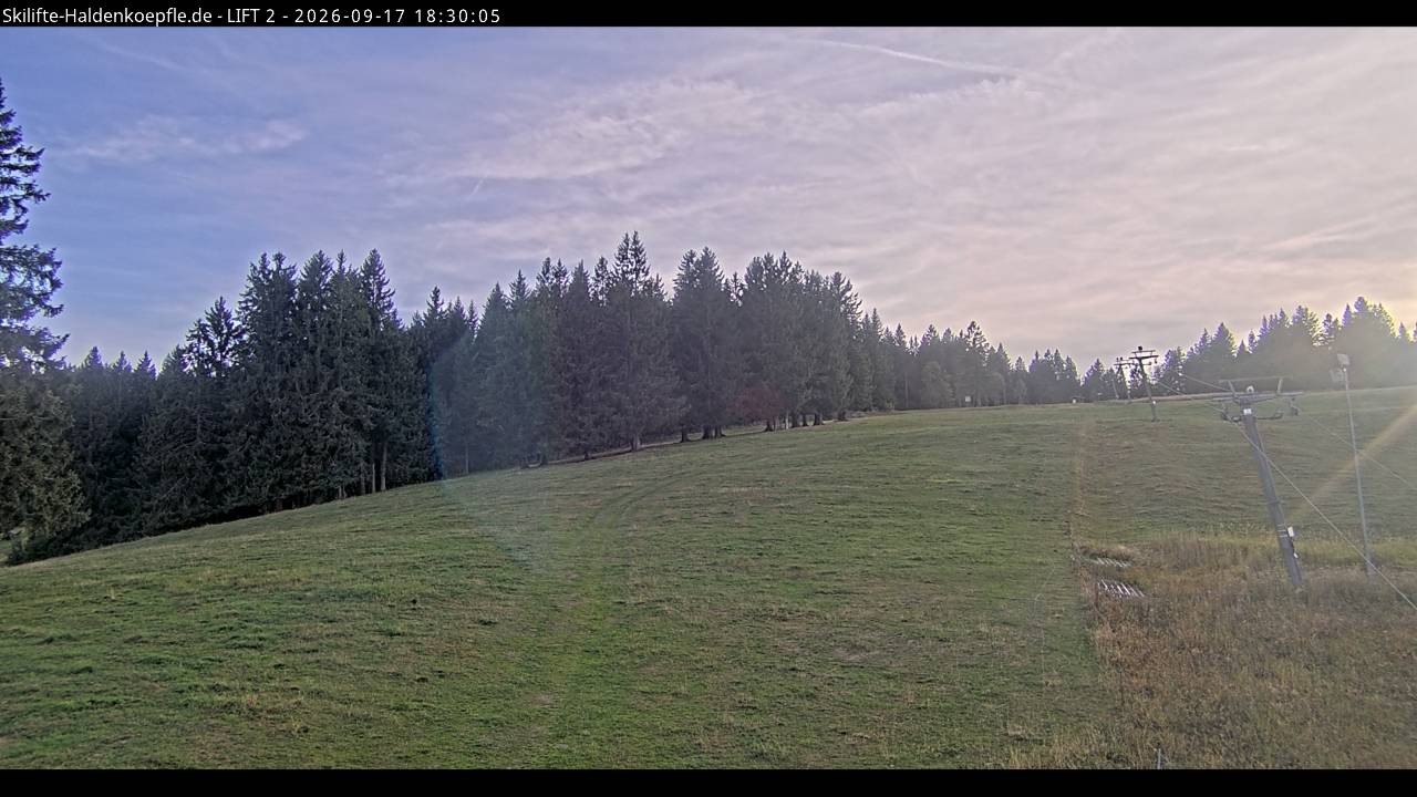 Archived image Webcam Haldenköpfle Mountain - Lift 2