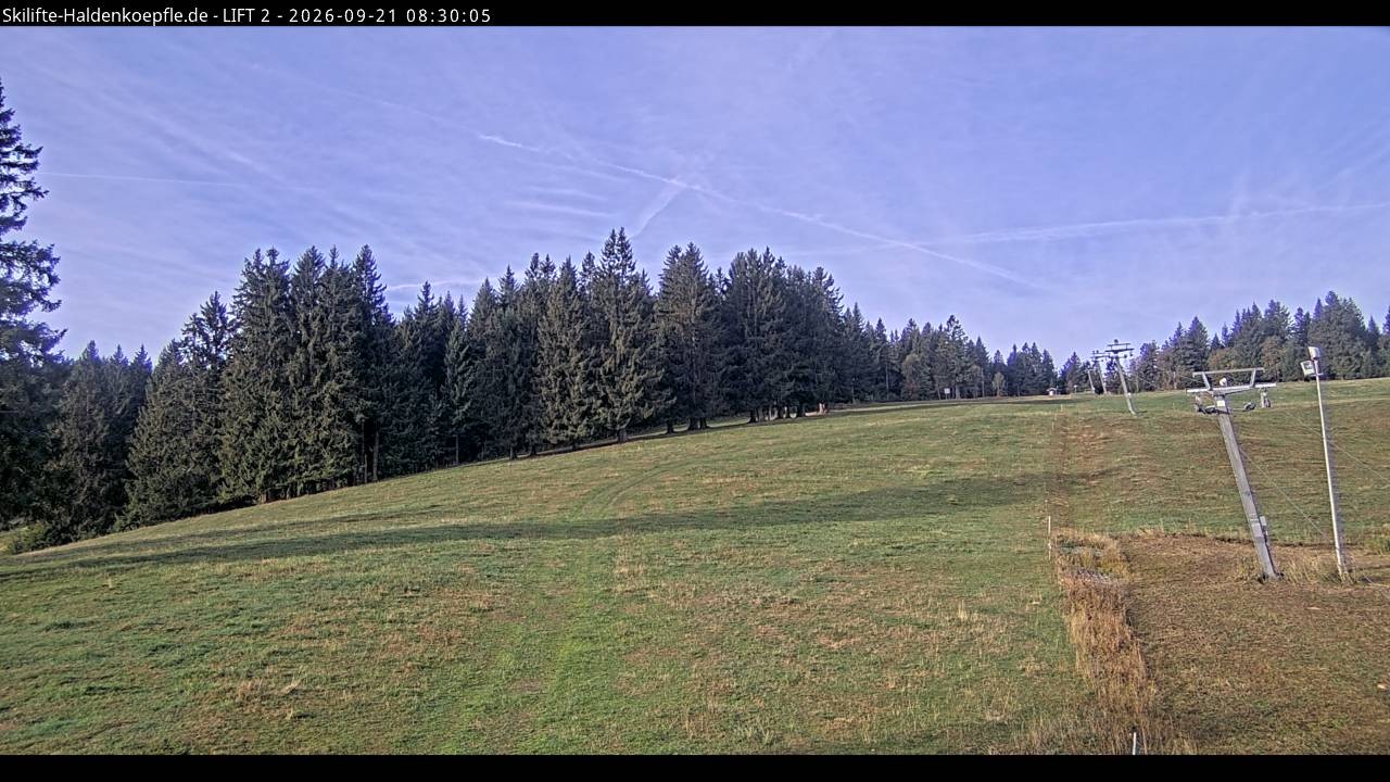 Archiv Foto Webcam Haldenköpfle - Blick zu Lift 2