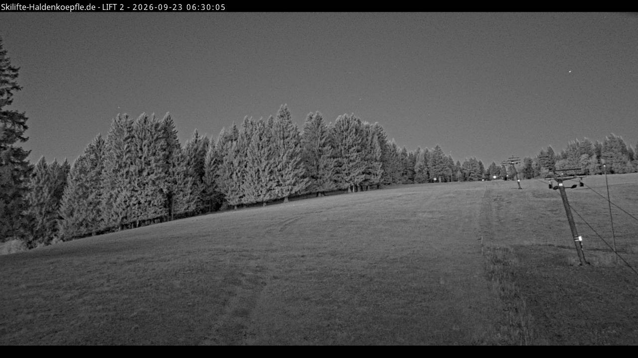 Archiv Foto Webcam Haldenköpfle - Blick zu Lift 2