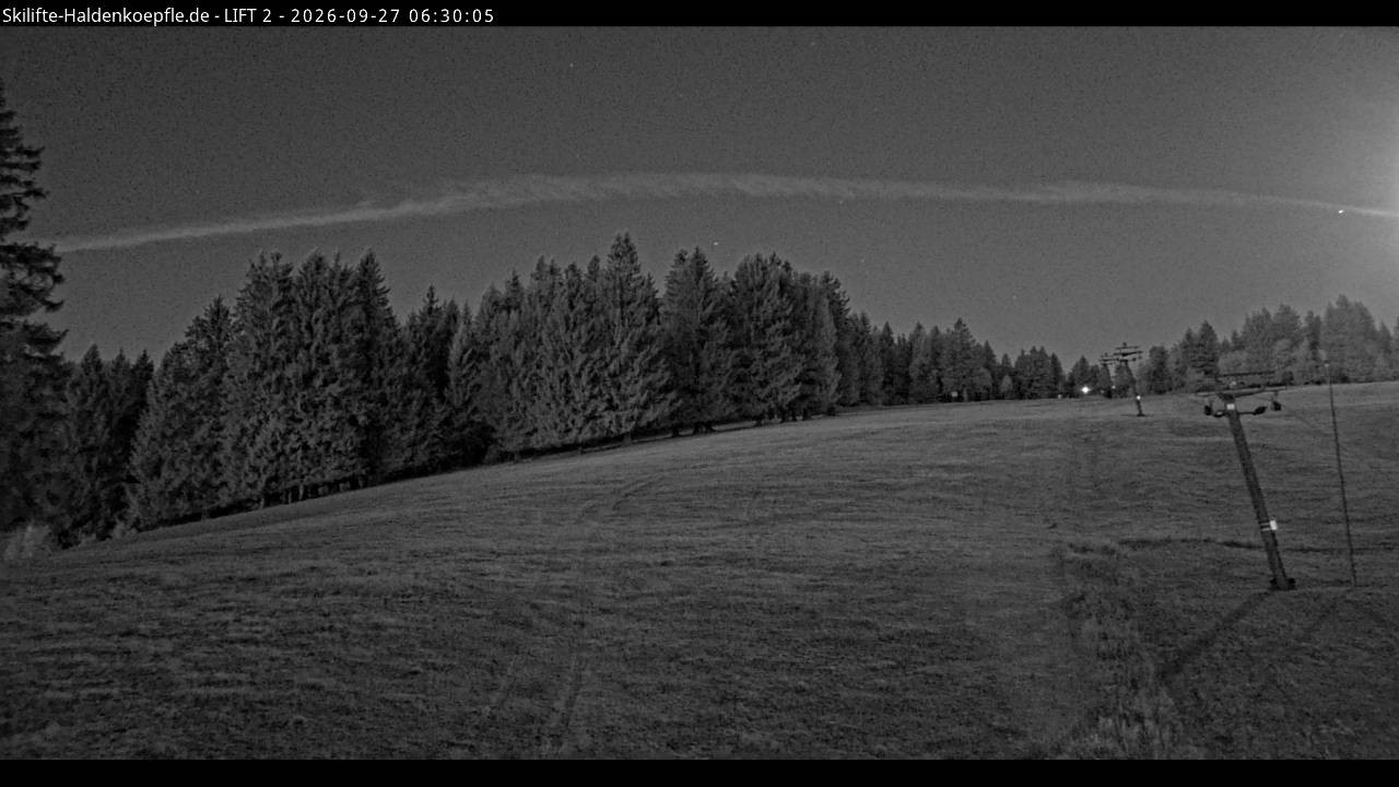 Archiv Foto Webcam Haldenköpfle - Blick zu Lift 2