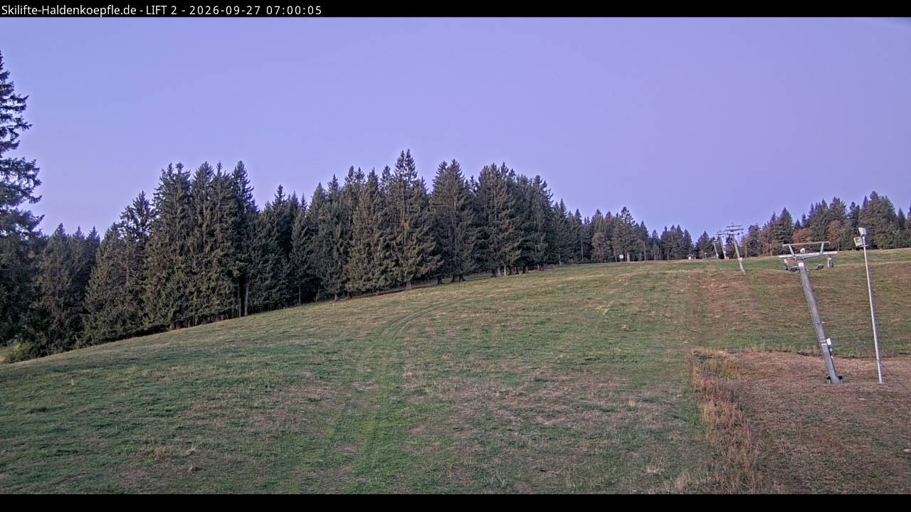 Archiv Foto Webcam Haldenköpfle - Blick zu Lift 2