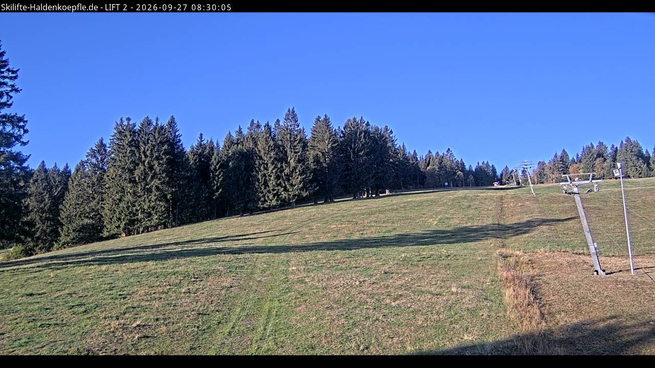 Archiv Foto Webcam Haldenköpfle - Blick zu Lift 2