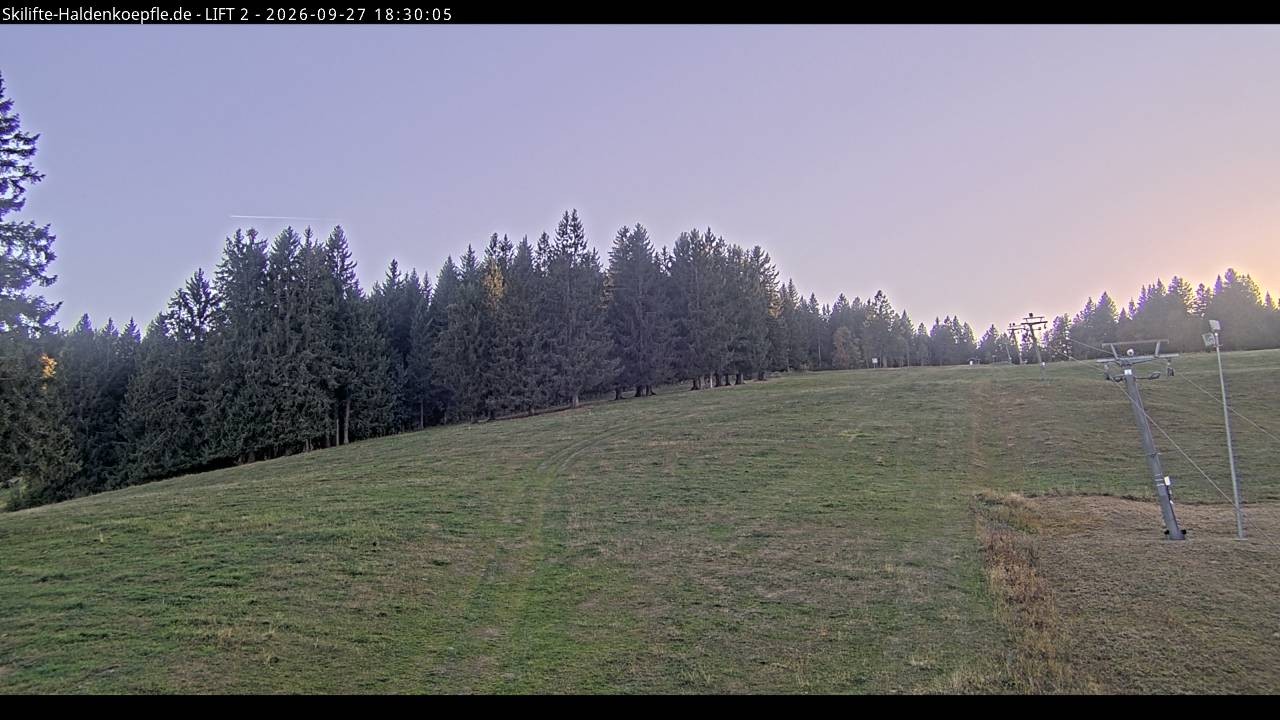 Archiv Foto Webcam Haldenköpfle - Blick zu Lift 2